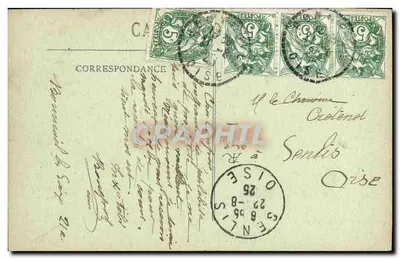 Amiens bombardeado — A Rue de Beauvais — L. Caron, editor — Verso