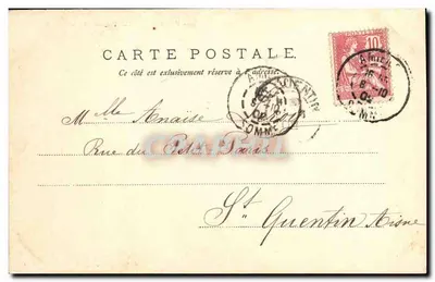 Amiens — Sąd, fasada ulicy Victor-Hugo — Mailloux, N.P. 25 — Rewers