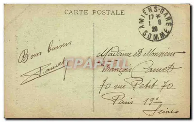 Amiens - Katedra - L'Enfant pleureur — wydawca nieznany, n° 53 — Rewers