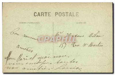 Amiens bombardeado — A Rue de Beauvais — Léon Caron, editor — Verso