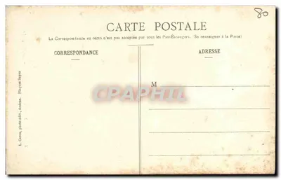 Amiens — Katedra — Piękny Bóg — wydawca L. Carou, seria 449 — Rewers