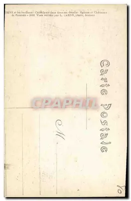 Amiens — Katedra — Zbawca Świata — Rewers