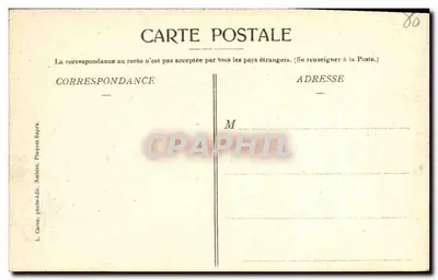 Amiens — Katedra. Centralny portal. Strona lewa — L. Cacoon, fot. ed. Amiens, Plaques Supra. N° 178 — Rewers
