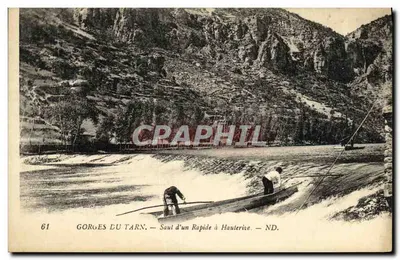Gorges do Tarn — Salto de uma Corrente em Haulerive — N°61
