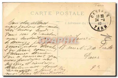 Castres — Ogród Frascaty — A. Pelisson, Wydawca, Castres — Rewers