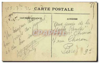 Castres — Jardim do Mail — Edição Dupies de France — Verso