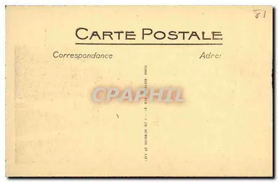 Albi — La Place du Vigan et les Lices — Éditeur : Évèt et Neurding, 44 rue de la Michodière, Paris — Verso