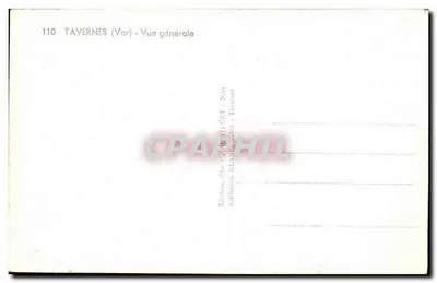 Tavernes (Var) — Vista geral — Éditions G. BLANCHE - Taverines — Verso
