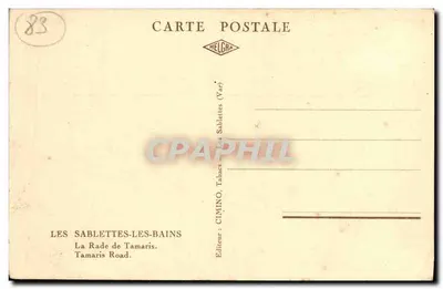 Les Sablettes-les-Bains — La Rade de Tamaris — Wydawca Cimino — Rewers