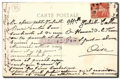 TAMARIS-SUR-MER — Castelo de Michel-Pacha — Uma avenida principal — Editora ELD, n° 2629 — Verso