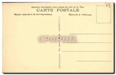 Hyères — Os Palmieres em direção à Estação do Sud-France — Editor E. Hue, n°89 — Verso