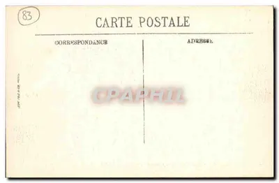 Hyères — Vista tirada do Hotel dos Palmieres em direção à Igreja de São Paulo — Selecta — Verso