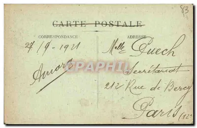 Côte d'Azur - Bandol-op-Zee - Het Hotel des Bains en het viaduct van de Reppe — C. Budry - Marseille — Achterkant