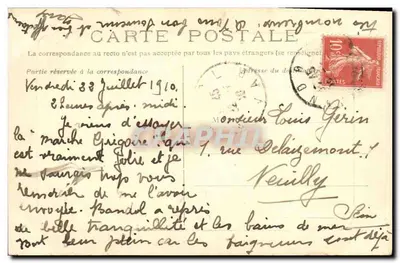 Bandol — Wijk van het Cannet — Uitgave A. Chastre, Toulon — Achterkant