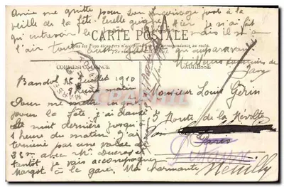Bandol — Rodovia Nacional — Ed. G. Belisau, Bandol — Verso