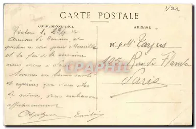 Toulon — Caserne St-Anne — B.C. — editor B.C. n°158 — Verso