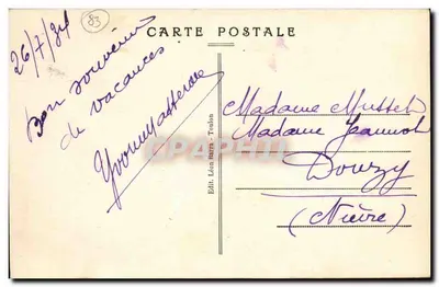 TOULON-Mourillon — Boulevard Frédéric Mistral — Uitgever Léon Barra — Achterkant