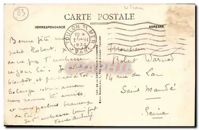 TOULON - Los Palmeras del Mourillon — Editor: Imp. de la Costa d'Azurra Ilustrada, n° 42 — Reverso
