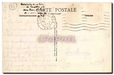 Toulon - Le Vieux Port — Widok portu z dwoma jachtami — Éd. Imp. de la Côte d'Azur, nr 72 — Rewers
