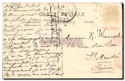 Toulon — Ogólny widok nabrzeża — B. KONG — Rewers
