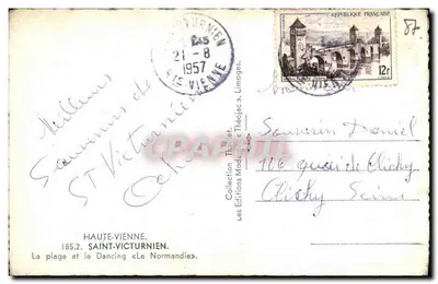 A praia e o Dancing em Théojac — Les Éditions Moderne & Théojac, n°185.2 — Verso