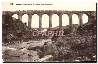 Bersac (Hte-Vienne) — Viaduto da Gartempe — Editor: Baille, Berthouges