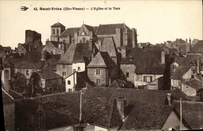 Saint-Yrieix (Hte-Vienne) — A Igreja e a Torre