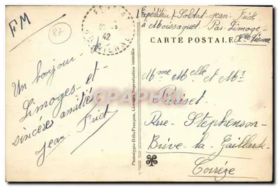 Limoges — Basen w ogrodzie stacji kolejowej — Phototypie-Héloïse, nr 288 — Rewers