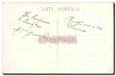 Limoges — Katedra — Stara pocztówka nr 206 — Rewers
