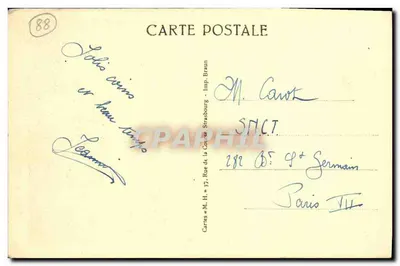 Gérardmer i jezioro — widok panoramiczny — Cartes & Co. n° 1294 c — Rewers
