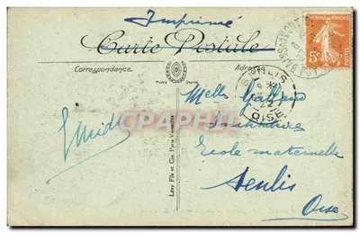 Mont-Dore — Dordogna na trasie Mirabeau — Léry Fils et Cie, Paryż — Rewers
