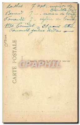 Castelo de Chambois — Coleção histórica dos castelos da França — Editor L. Fuchs — Verso