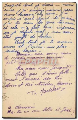 De Sturm op de Roche de la Vierge — Biarritz — uitgever .33 — Achterkant