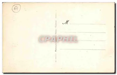 Biarritz — Skalista Wierzchowina Maryi w burzowym pogodzie — Fototypia Labbruche Frères, Toulouse, n° 1232 — Rewers