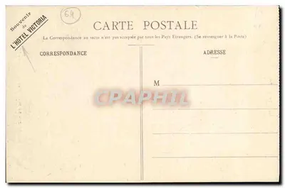 Biarritz Pittoresque — Skalista Wierzchowina Maryi — Wydawnictwo A. Simons, zdjęcie L. Ruffin, n° 25 — Rewers
