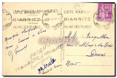 Biarritz — Kasyno — Les Éditions Intermédiaire, n°64 — Rewers