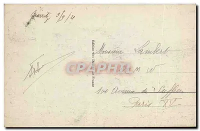 Biarritz - Russische Kerk en het Carlton Hotel — Uitgave van de Dolfijnen van Frankrijk, n° 326 DF — Achterkant