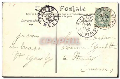 Biarritz — Il Casinò di Biarritz — editore non identificato — Verso