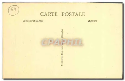 Saint-Jean-de-Luz — O Forte de Socoa — editor Promotypie Gauthreau, La Gironde — Verso