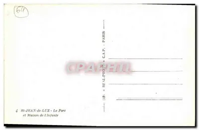 St-Jean-de-Luz - Port i Dom Infantki — C.A.P. Paryż — Rewers