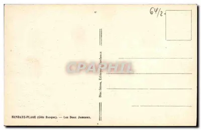 Hendaye-Plage (Côte Basque) — Les Deux Jumeaux — Tito — Verso