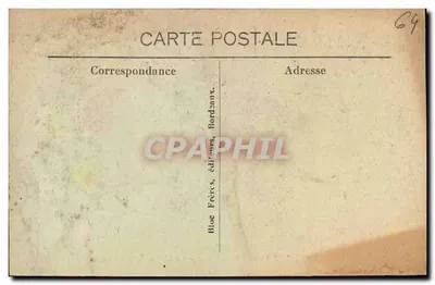 Hendaye-Plage (Côte Basque) — Le Casino — éditeur Bloch Frères, Bordeaux, n° 3007 — Verso
