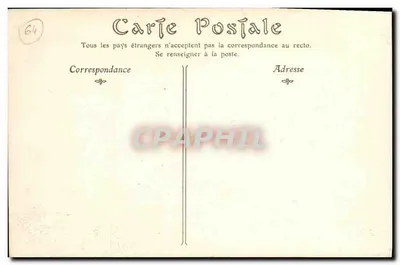Cambo-les-Bains (Basses-Pyrénées) — As margens da Nive — editor não identificado, n° de série 37 — Verso