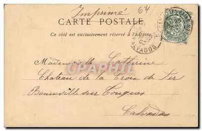 Bayonne — El Viejo Castillo — Colección N.D. Fot. — Reverso