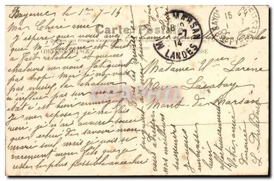 Bayonne — Le Pont St-Esprit — Éditeur inconnu, n°13 — Verso