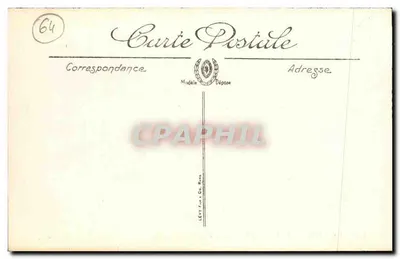 Bayonne — A Place du Réduit e o Ponte Mayou — LL. — Sélecta — Verso