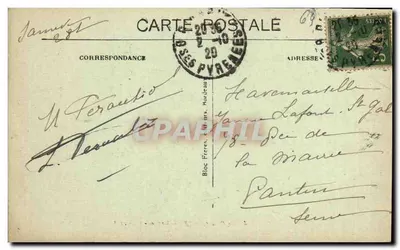 Biarritz (Côte Basque) — Efeito de Ondas — BR - 1225 — Verso