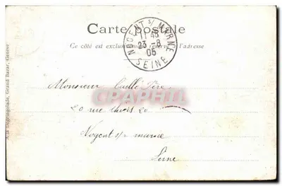 Genewa — Most Bergues i Wyspa Rousseau — ATAR, N° 122 — Rewers