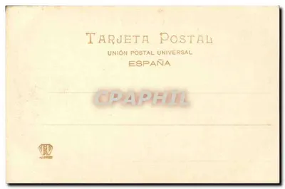 Jezus op de huwelijksfeesten van Cana — reproduktie van het schilderij van Veronèse — uitgever Hauser y Menet, Madrid, 1878 — Achterkant