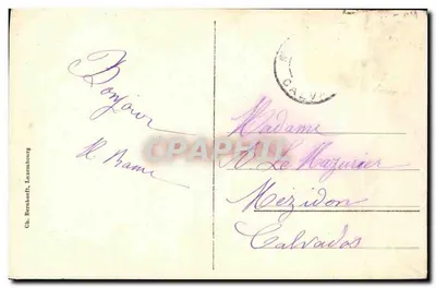 Luxemburg - Votief altaar in de kathedraal — Ch. Bernhoeft, Luxemburg — Achterkant